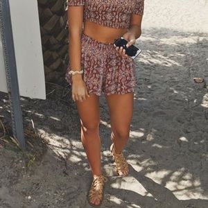 Loose patterned shorts!